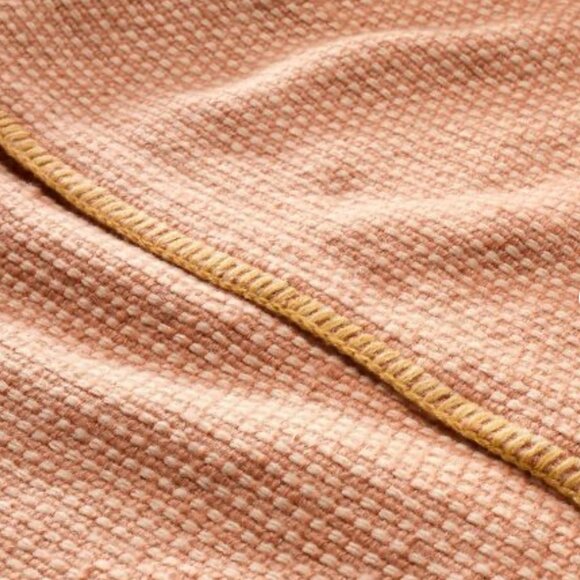 Hearth &‎ Hand with Magnolia Cozy Stitch Blush/Yellow Throw Blanket NEW WITH TAG - Picture 3 of 3